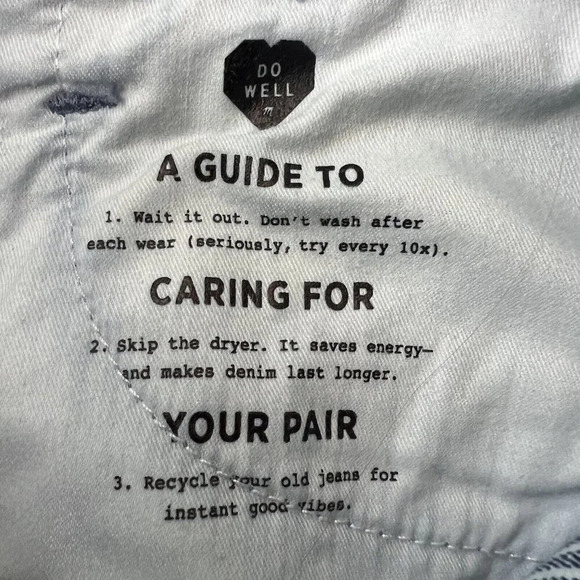 Madewell Women's 9" Mid-Rise Skinny Jeans Size 25 in Blue White Piper Stripe EUC - Picture 9 of 11